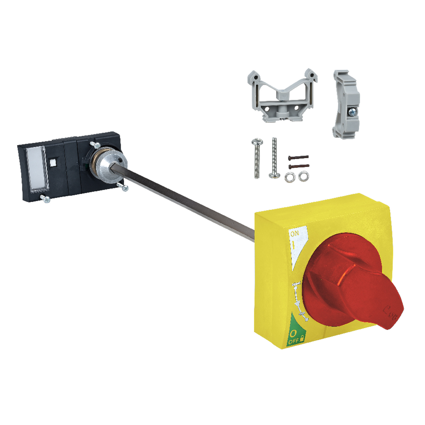 Schneider Electric-19089-Acti9 - Commande rotative frontale pour NG125 3P ou 4P - Poignée rouge