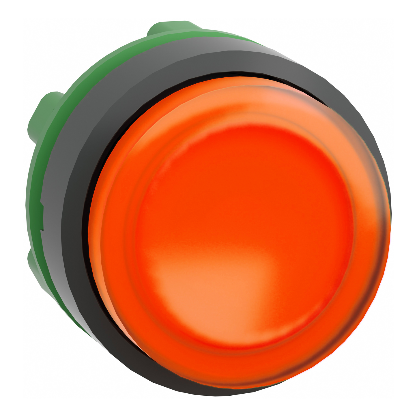 Schneider Electric-ZB5AW153-Harmony XB5 - tête bouton poussoir lumineux DEL - Ø22 - dépassant - orange