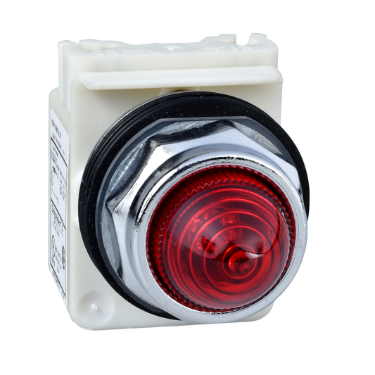 Schneider Electric-9001KP7R9-Harmony 9001K - voyant octogonal - Ø30 - IP66 - rouge - lampe BA9s - 230V -borne