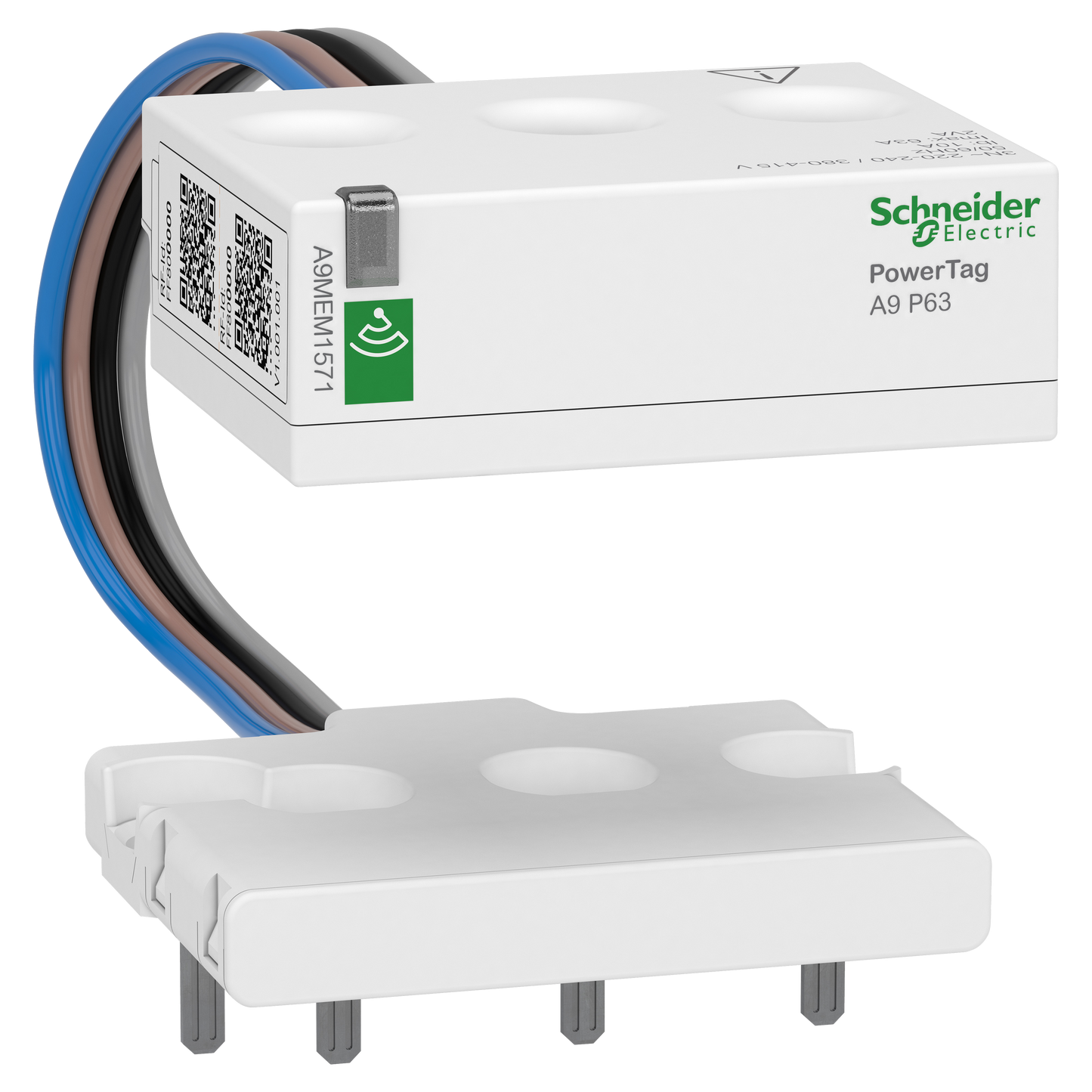 Schneider Electric-A9MEM1571-PowerTag - Capteur de mesure radiofréquence - DT40 - 3P+N - 63A - amont