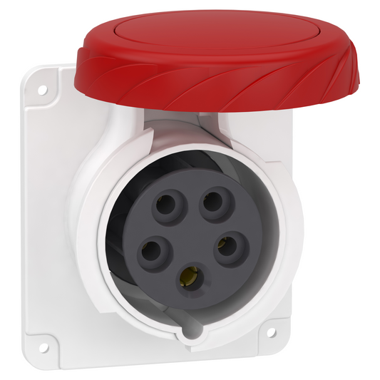 Schneider Electric-PKY16G735-Mureva - socle de prise industrielle droite 16 A - 3P+N+T - 380-415 V CA - IP67
