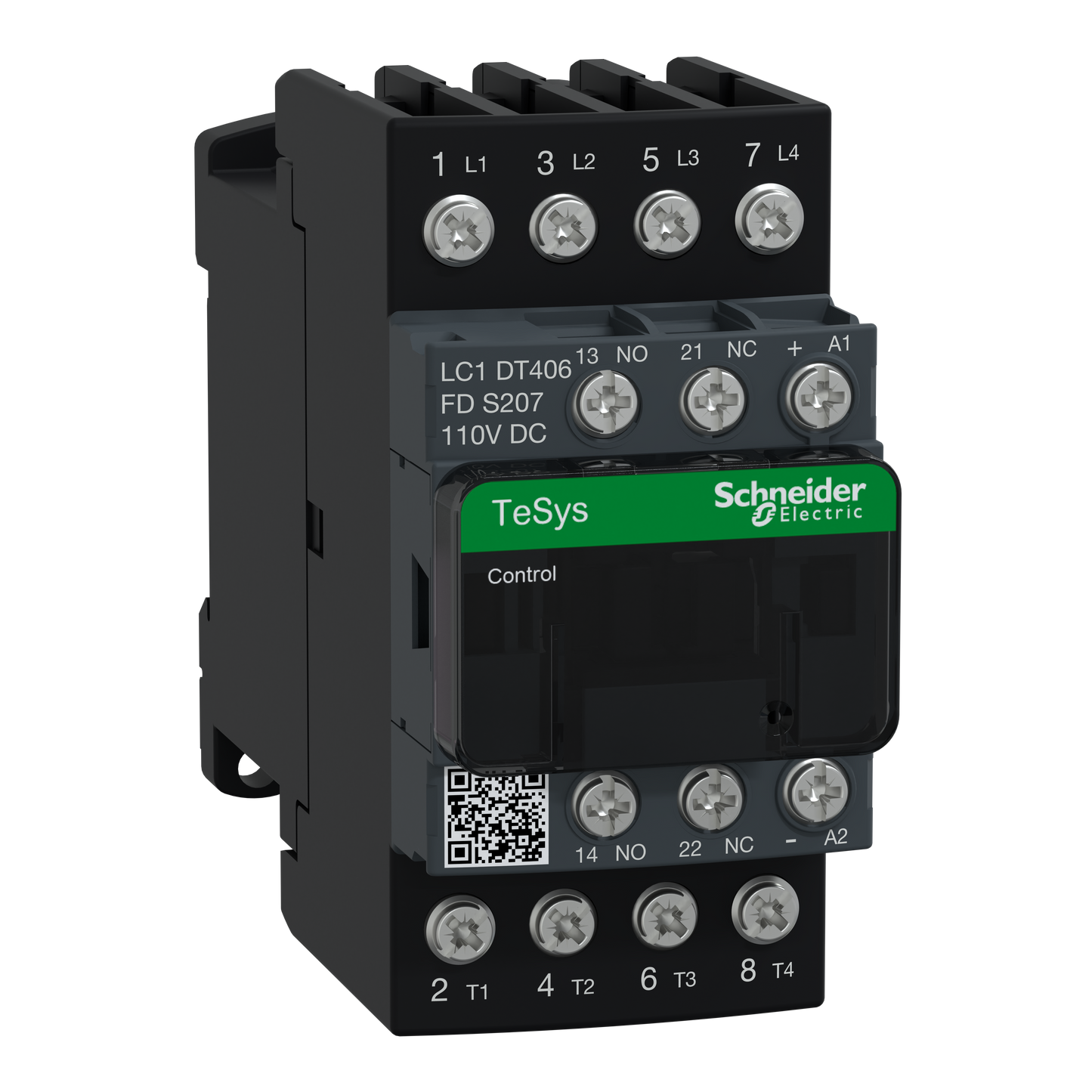 Schneider Electric-LC1DT406FDS207-TeSys D - Contacteur tesys lc1d 4p ac1 440v 40 a bobine 110 v cc