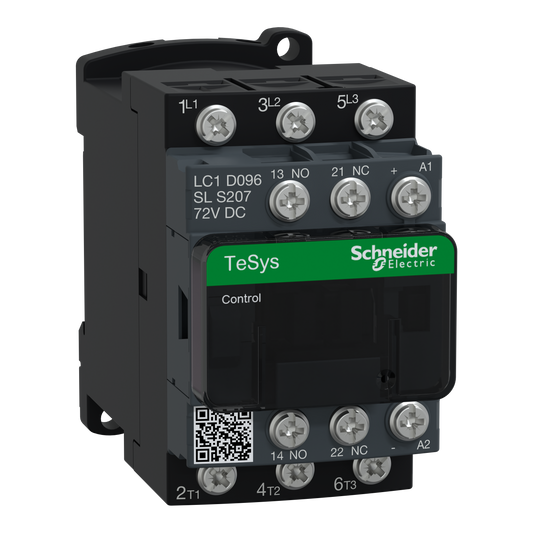Schneider Electric-LC1D096SLS207-TeSys D - Contacteur tesys lc1d 3p ac3 440v 9 a bobine 72 vcc