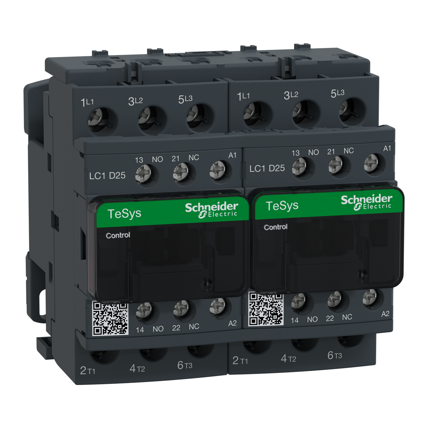 Schneider Electric-LC2D25M7-TeSys LC2D - contacteur inverseur - 3P - AC-3 440V - 25A - bobine 220Vca