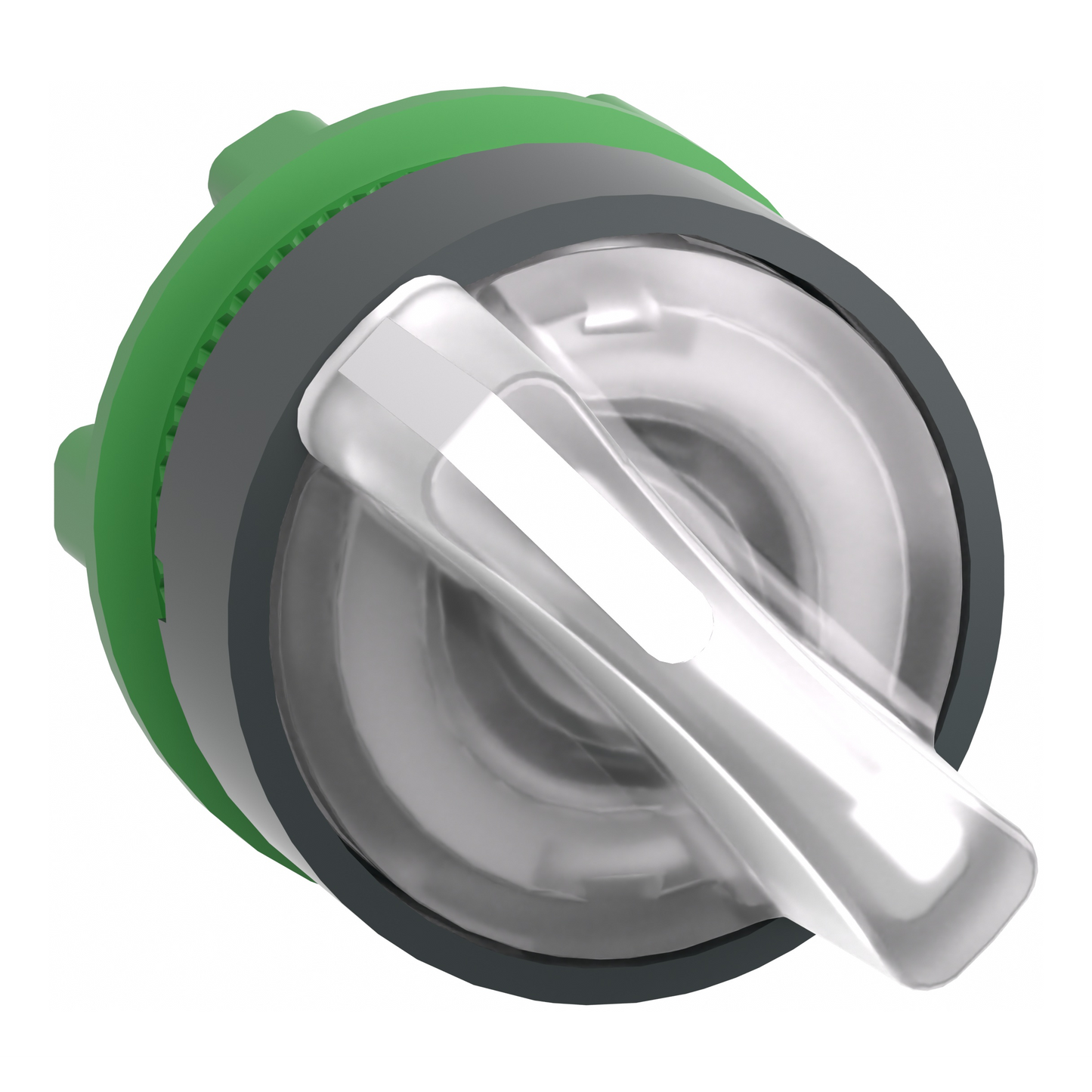 Schneider Electric-ZB5AK1213-Harmony XB5 - tête bouton à manette lumineux - Ø22 - 2 pos fix - blanc