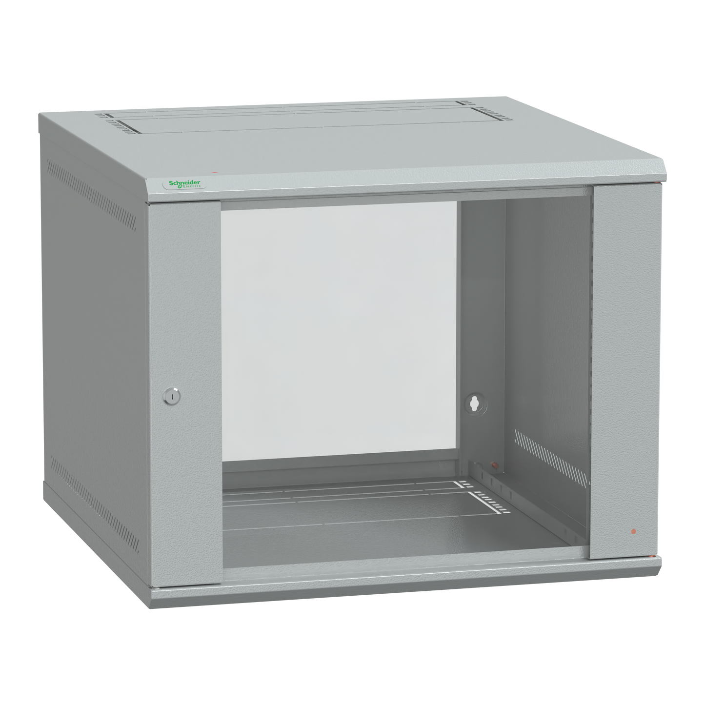 Schneider Electric-NSYKDB9U4F-Actassi KDBox 9U, coffret VDI 19p avec vitre Securit, H 485mm L 600mm P 400mm