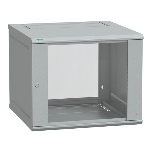 Schneider Electric-NSYKDB9U4F-Actassi KDBox 9U, coffret VDI 19p avec vitre Securit, H 485mm L 600mm P 400mm