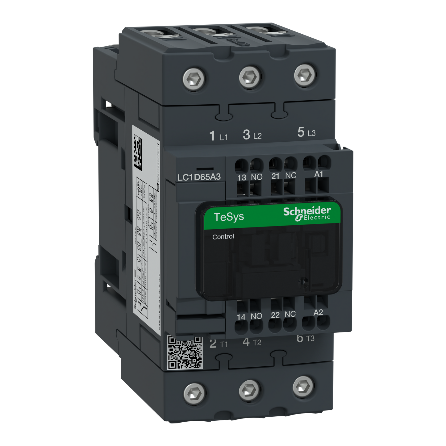 Schneider Electric-LC1D65A3B7-TeSys D - Cont everlink 3p ac3 440v 65a ctrl ress bob 24vca 50/60hz