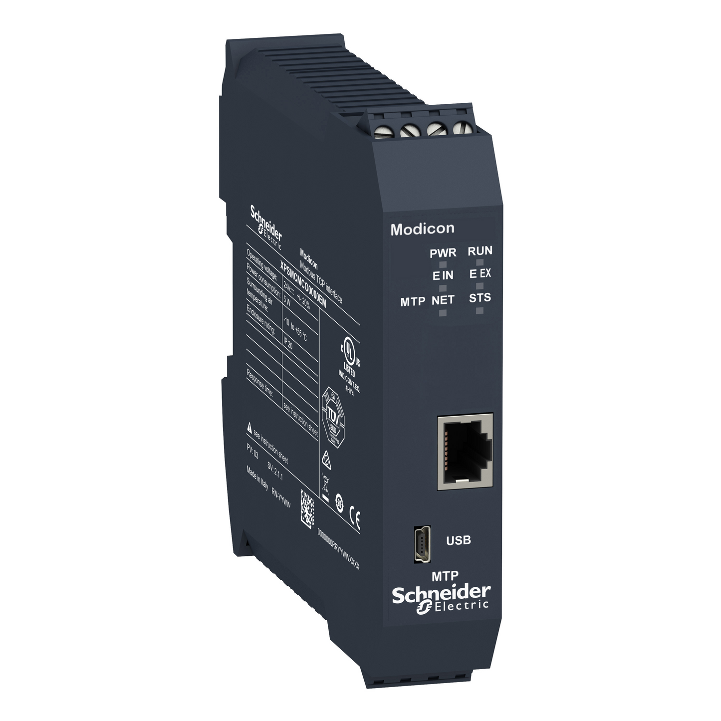 Schneider Electric-XPSMCMCO0000EM-Preventa XPSMCM - module TCPIP - connecteur à vis