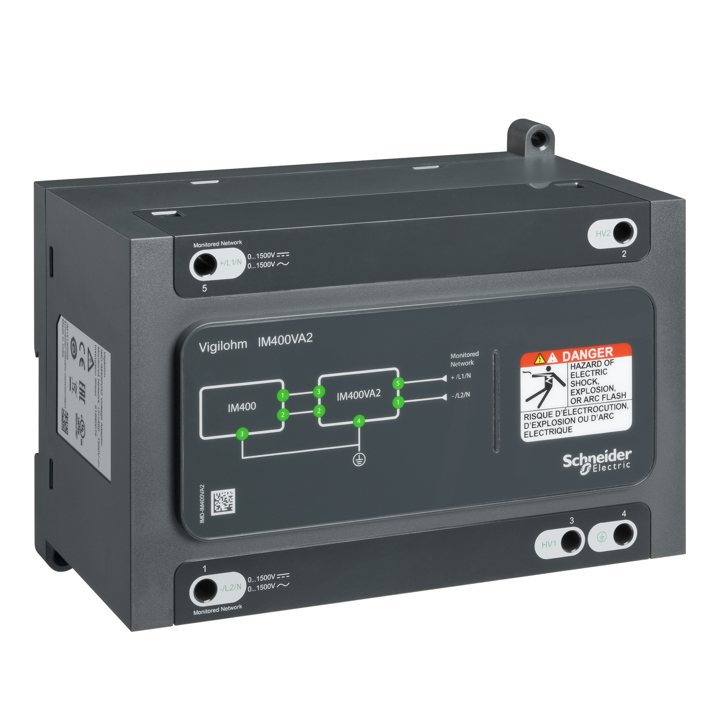 Schneider Electric-IMD-IM400VA2-Vigilohm - adaptateur de tension - CPI IM400C - réseau jusqu'à 1500Vca-cc