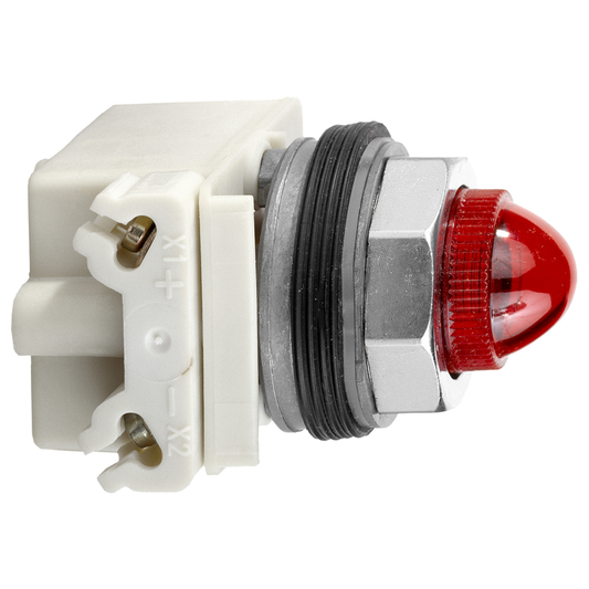 Schneider Electric-9001KP38R9-Harmony 9001K - voyant octogonal - Ø30 - IP66 - rouge - lampe BA9s - 120V -borne