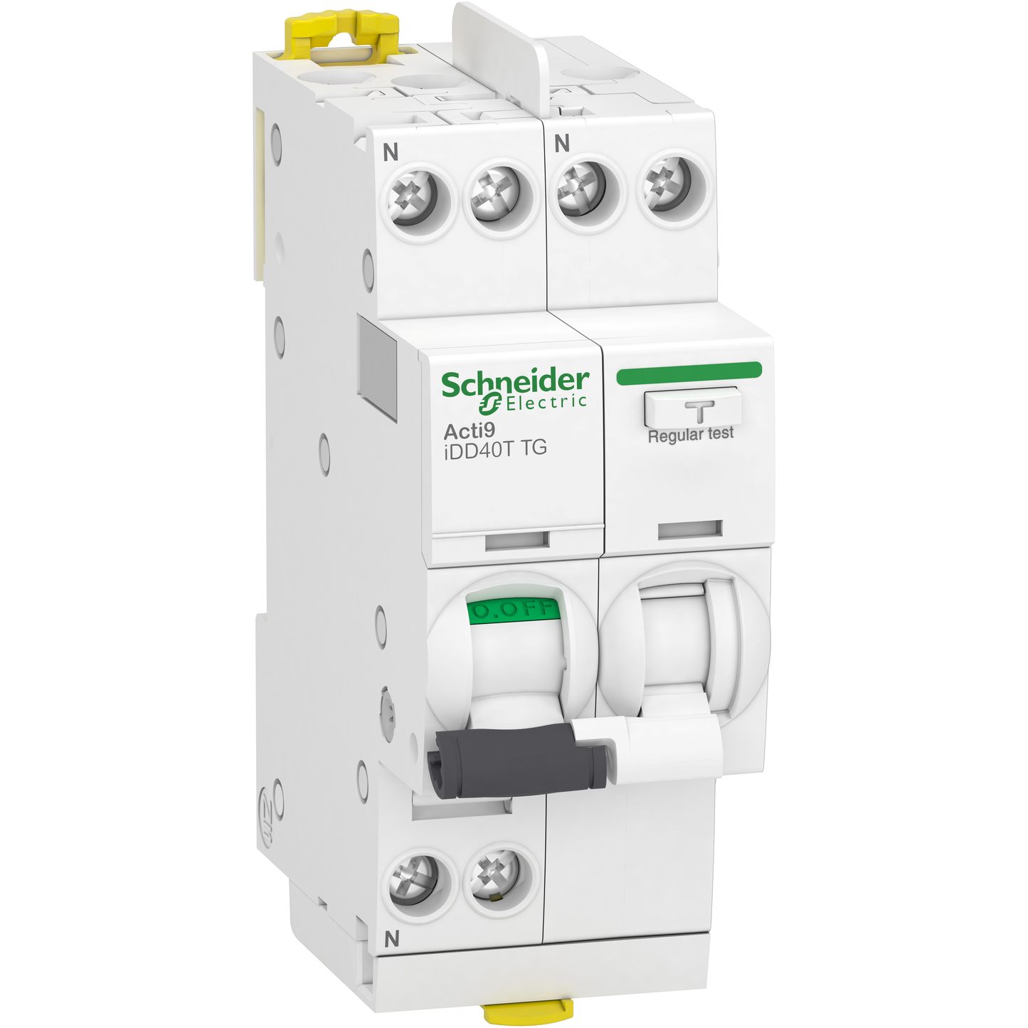 Schneider Electric-A9DX2625-Acti9 iDD40T - Disj dif. tête de grp 1P+N 25A - CbC - 4500A/6kA - 30mA Type A-SI