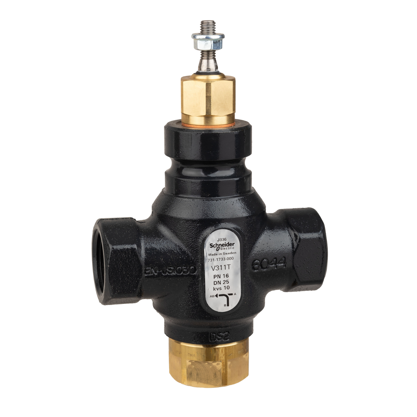 Schneider Electric-7311733000-Vanne 3 voies acier taraudée PN16 DN25 Kv10