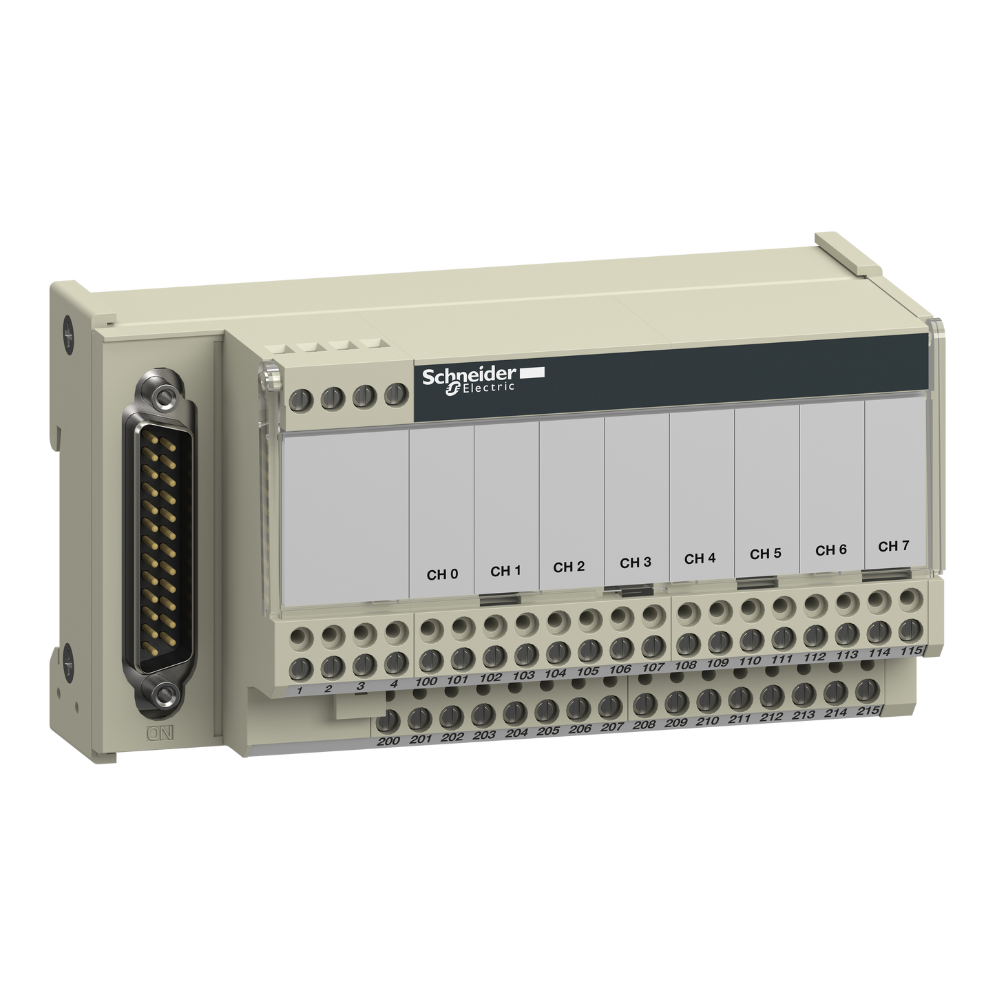 Schneider Electric-ABE7CPA02-Telefast ABE7 - embase de raccordement - pour distribution pass. 8 voies