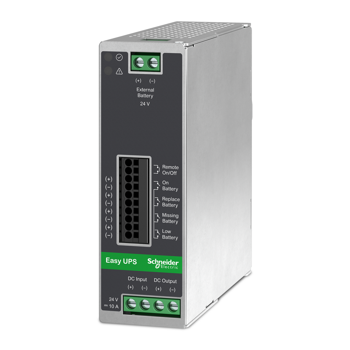 Schneider Electric-BVS480XDPDR-Easy UPS 480 W entrée 24VCC sortie 24VCC 20A montage sur rail DIN sans batterie
