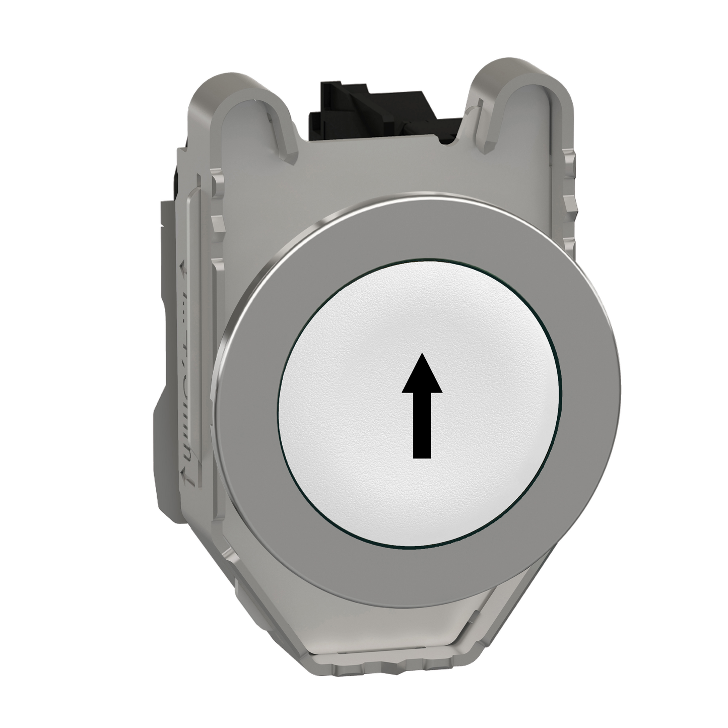 Schneider Electric-XB4FA3341-Harmony XB4 - bouton poussoir à impuls - flush - marqué - blanc - 1F - vis