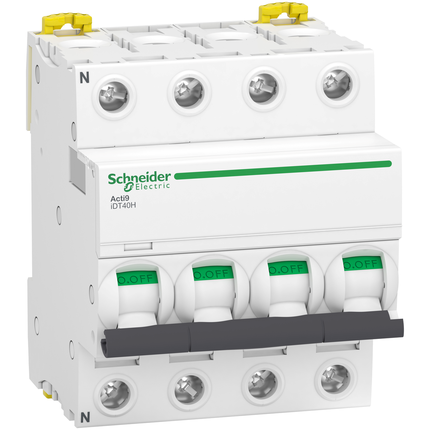 Schneider Electric-A9P26440-Acti9 iDT40H - Disjoncteur modulaire - 4P - 40A - Courbe C - 10000A/15kA
