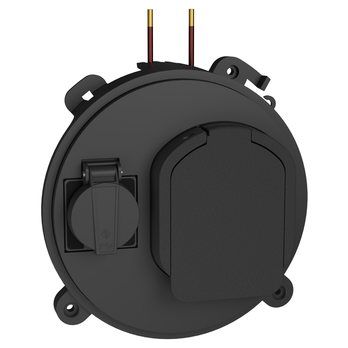 Schneider Electric-EVP1SSS51-EVlink socle de prise T2S pour borne Pro AC monophasée avec prise domestique