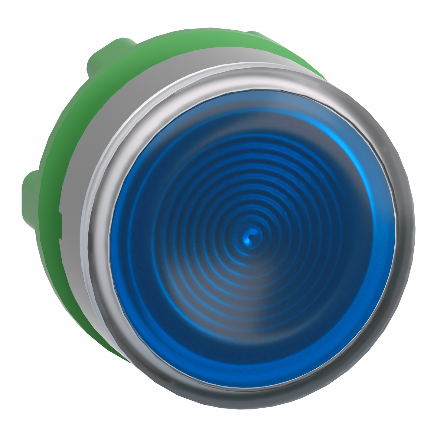 Schneider Electric-ZB5AW363SC0-Harmony XB5 - tête bouton poussoir lumineux - Ø22 - col grise - bleu