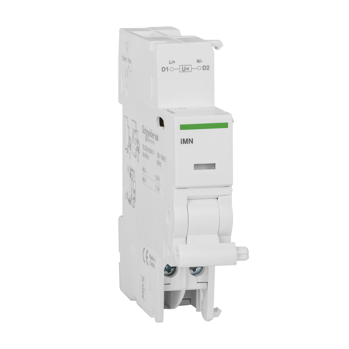Schneider Electric-A9A26961-Acti9, iMN déclencheur à minimum de tension instantanée 48VCA/CC