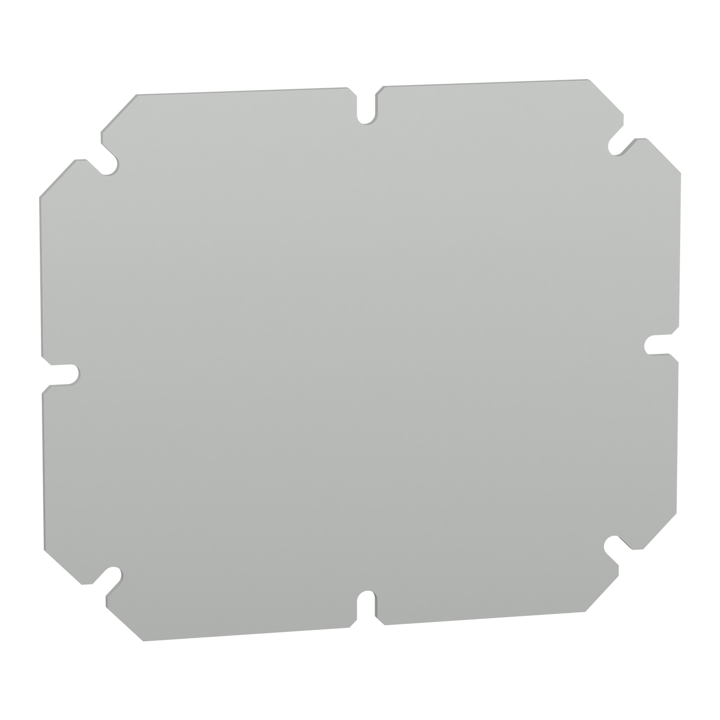 Schneider Electric-NSYAMPA1916TB-Thalassa TBP/TBS - platine de montage - 1 châssis plein - polyester gris 192x164