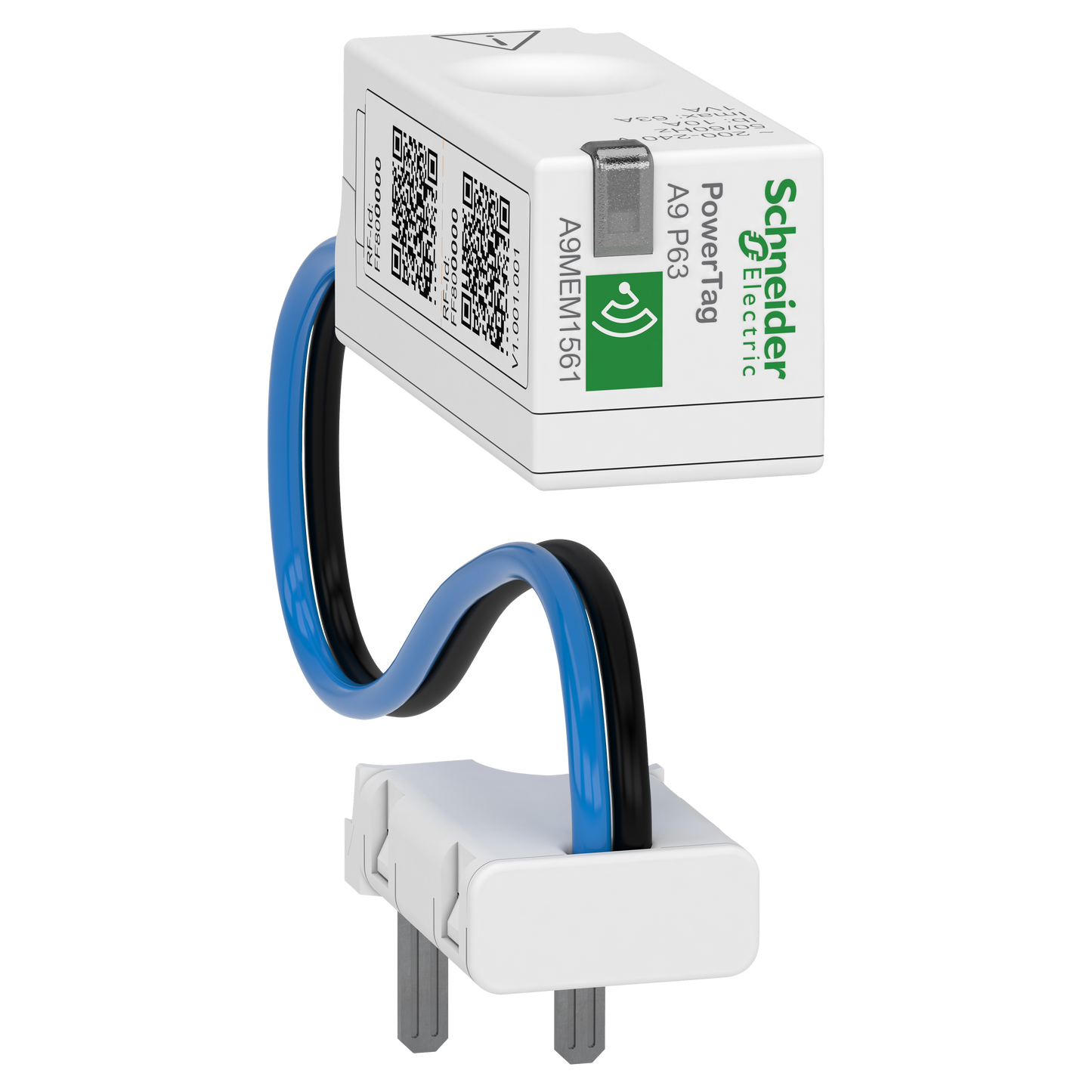 Schneider Electric-A9MEM1561-PowerTag - Capteur de mesure radiofréquence - iDT40 - 1P+N - 63A - amont