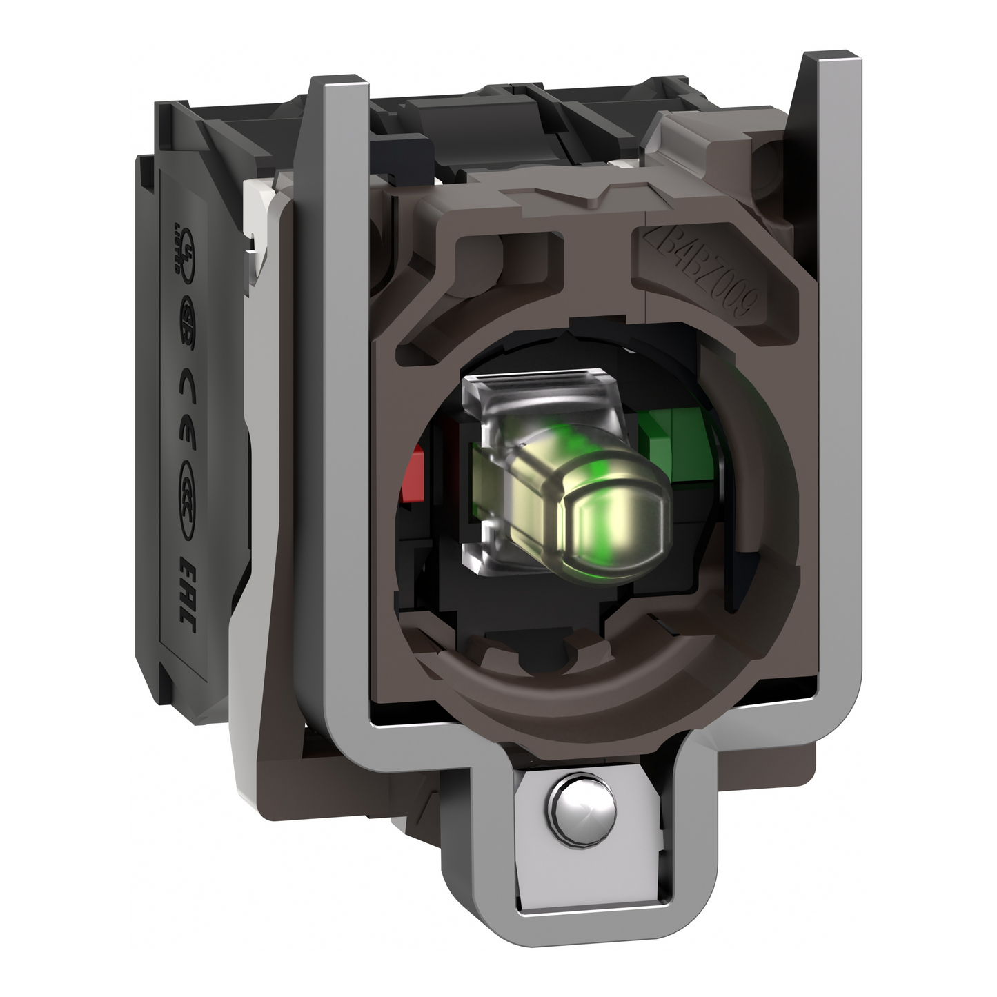 Schneider Electric-ZB4BW0G15-Harmony corps de bouton lumineux - Ø22 - LED Universelle intégrée 1O+1F