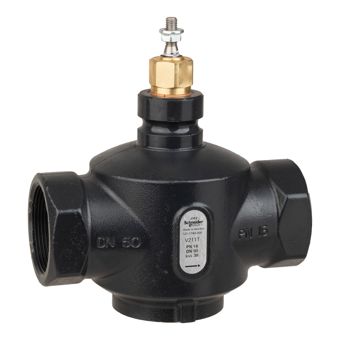 Schneider Electric-7211744000-Vanne 2 voies acier taraudée PN16 DN50 Kv38