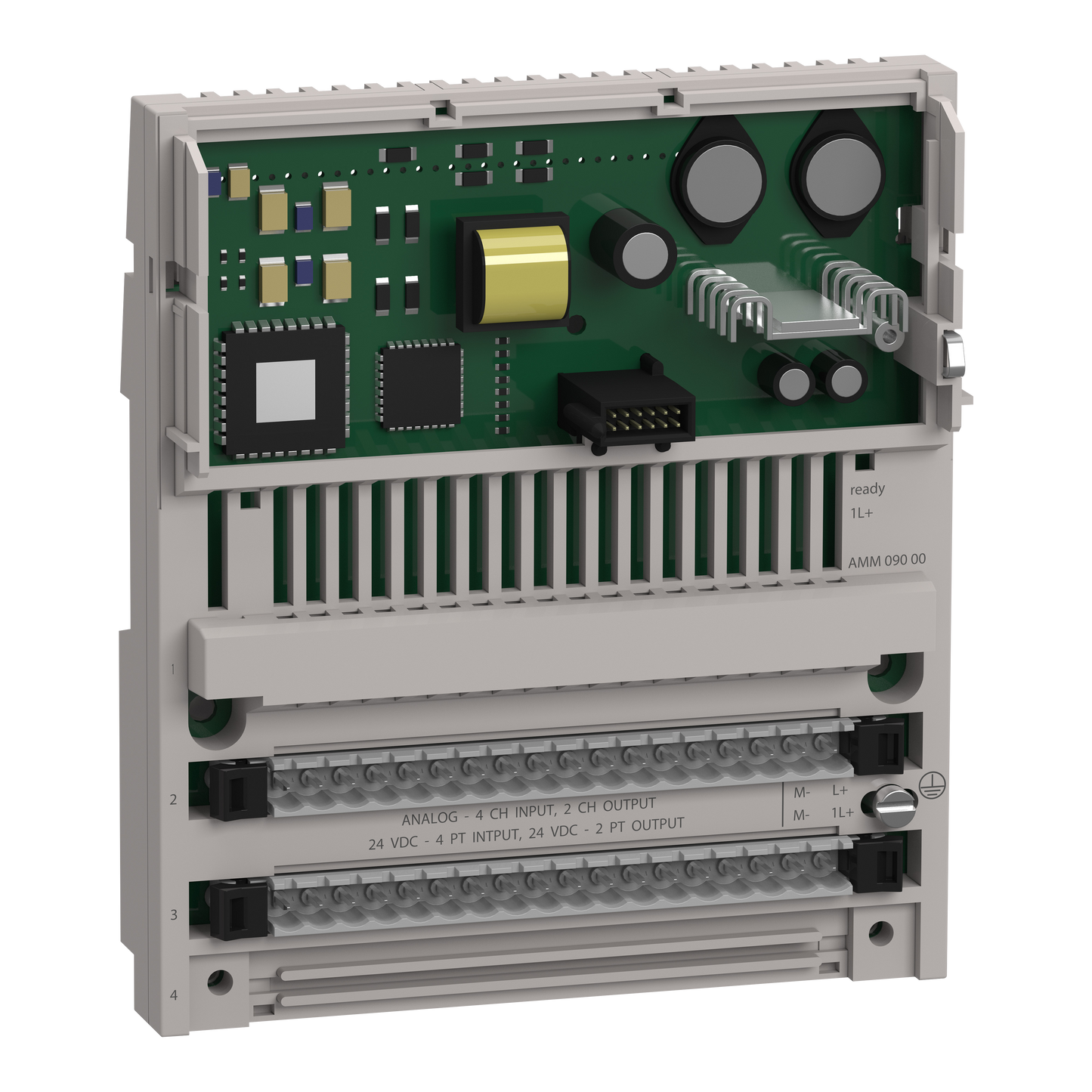 Schneider Electric-170ANR12090-Modicon Momentum - E/S TOR/ANA distribuée - 8 E TOR/8 S TOR - 6 E ANA/4 S ANA