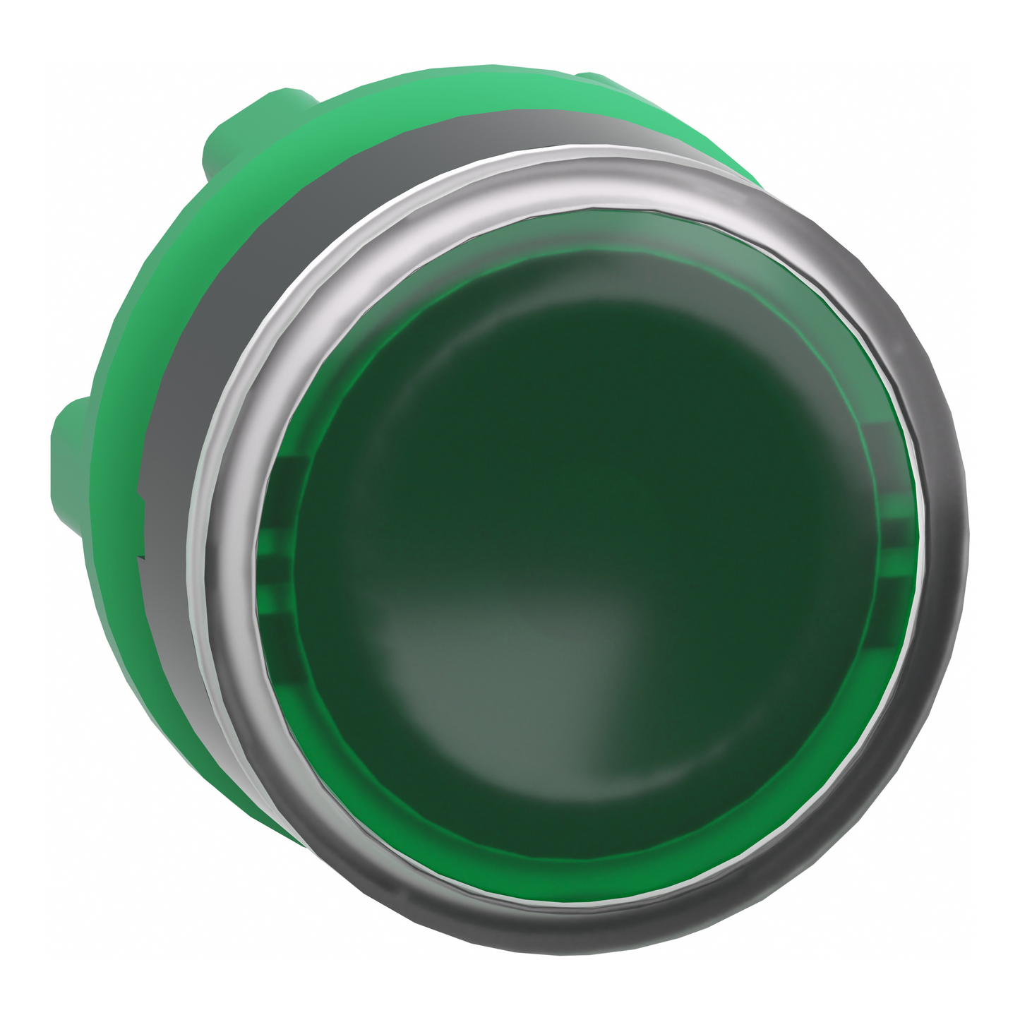 Schneider Electric-ZB5AH033-Harmony XB5 - tête bouton pousser-pousser lumineux - Ø22 - vert