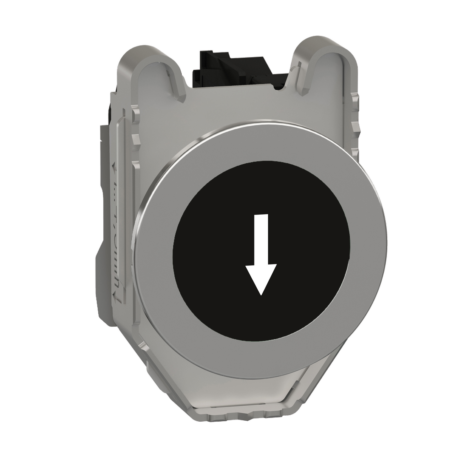 Schneider Electric-XB4FA3351-Harmony XB4 - bouton poussoir à impuls - flush - marqué - noir - 1F - vis