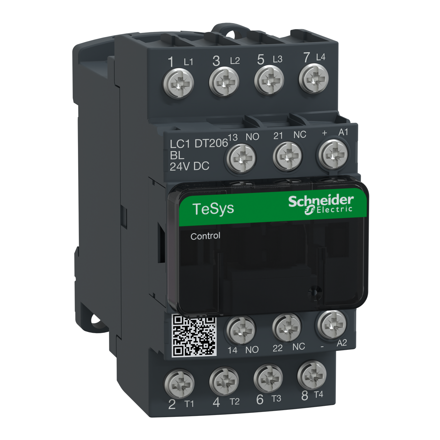 Schneider Electric-LC1DT206BL-TeSys LC1D - contacteur - 4P - AC-1 440V - 20A - bobine 24Vcc