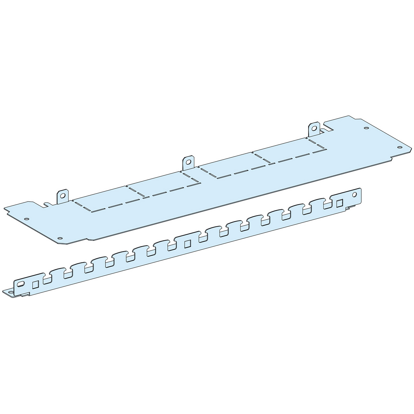 Schneider Electric-LVS08887-PrismaSeT G - Plaque passe-câbles pour socle d'armoire - L600