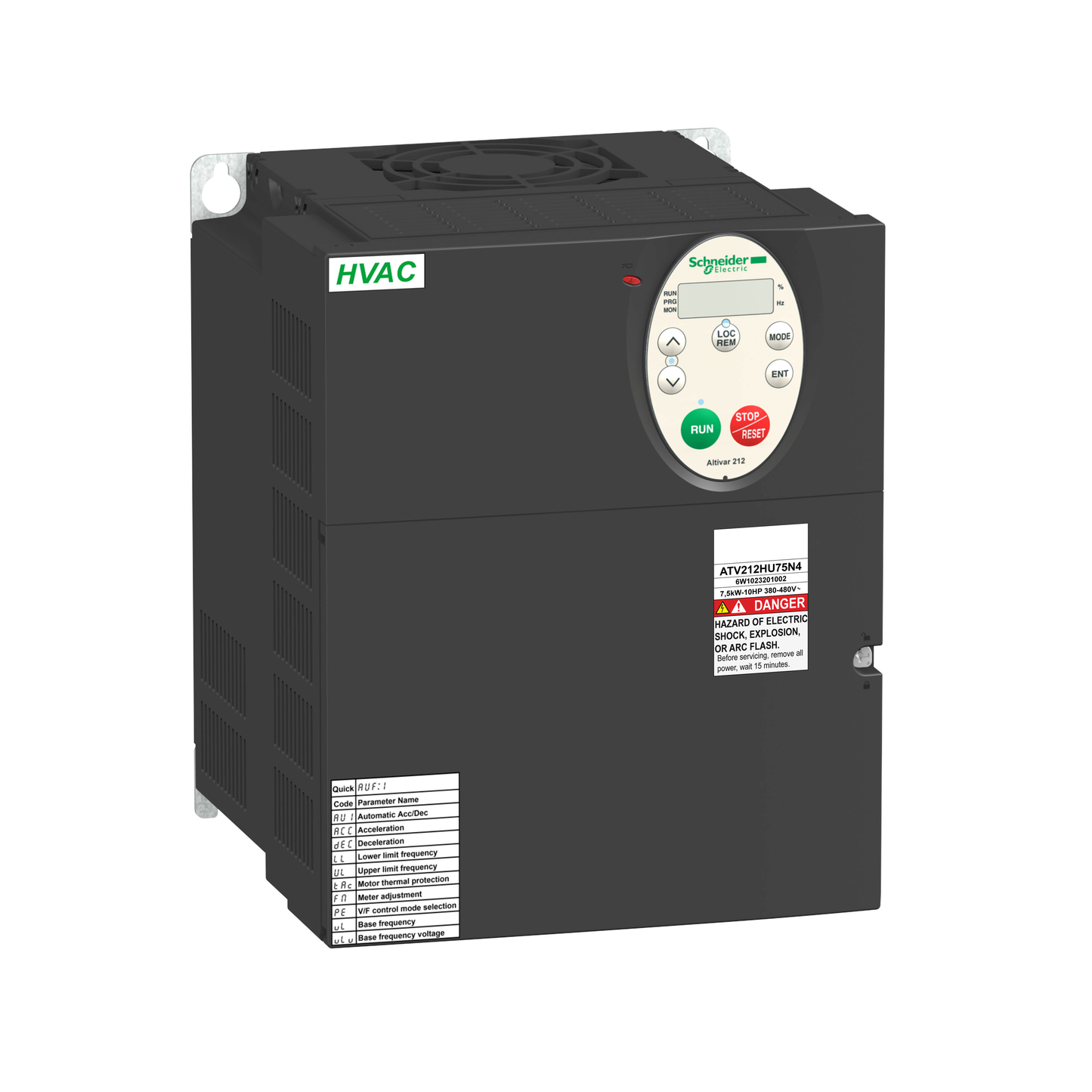 Schneider Electric-ATV212HD11N4-Altivar - ATV212 variateur de vitesse - 3ph - 11kW - 15hp - 480V - CEM - IP21