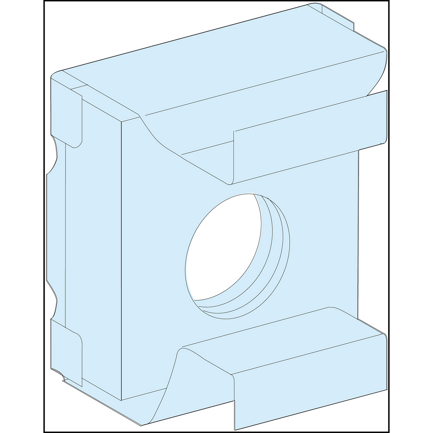 Schneider Electric-LVS03194-PrismaSeT G - Ecrous clipsables sur montant fonctionnel - lot de 20 - M6