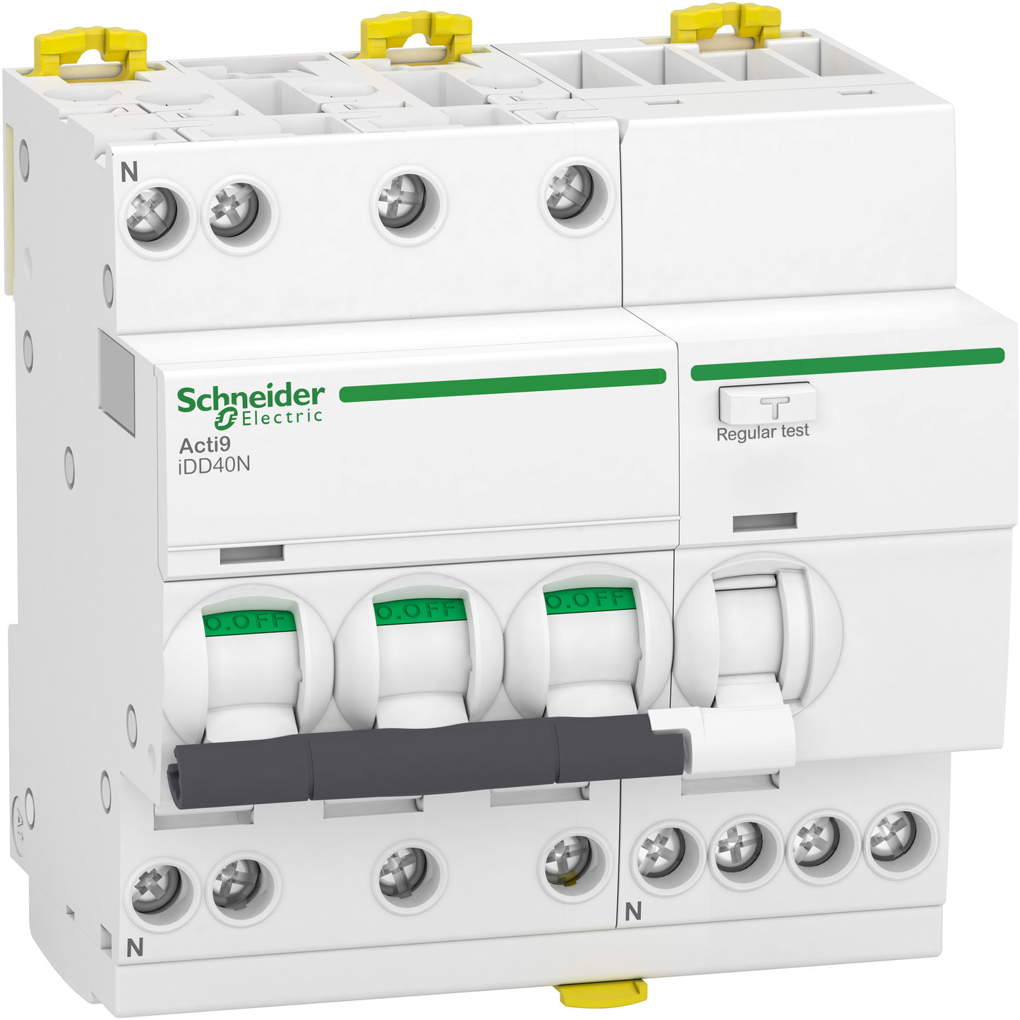 Schneider Electric-A9DA7720-Acti9 iDD40N - Disjoncteur dif. - 3P+N 20A - Crb C - 6000A/10kA - 300mA Type AC