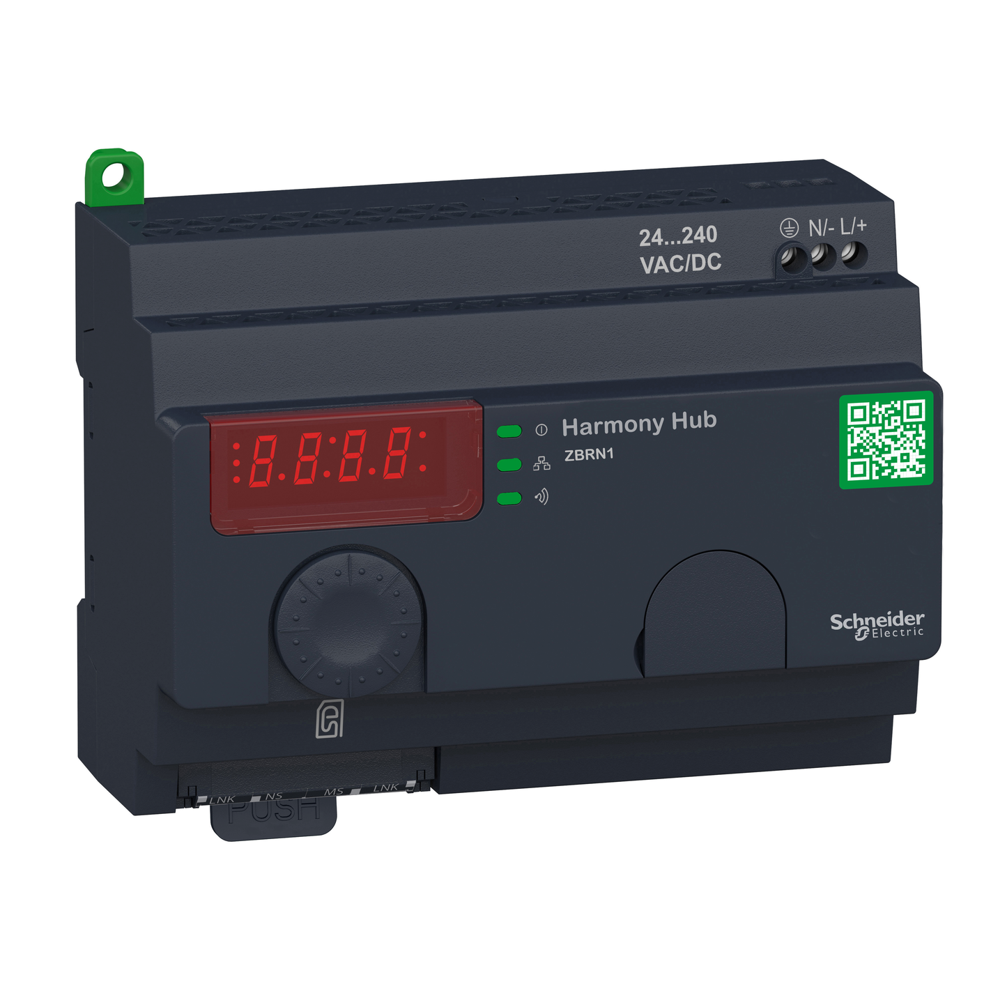 Schneider Electric-ZBRN1-Harmony Hub - passerelle pour émetteurs sans fil - slot ZBRCETH - 24 à 240Vca/cc
