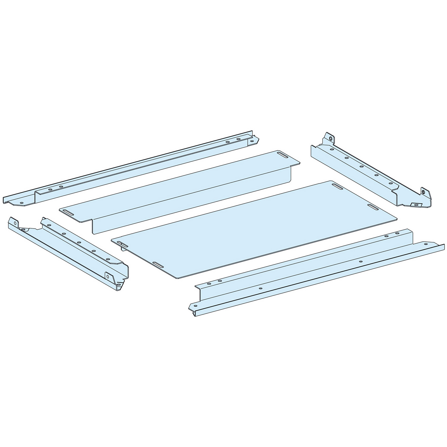 Schneider Electric-LVS08496-PrismaSeT P - Plaque passe-câbles pleine IP30 - L650 P400