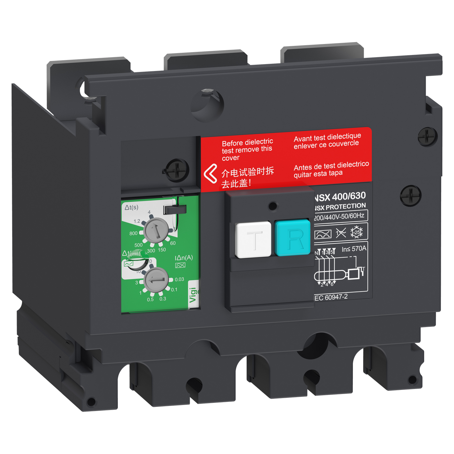 Schneider Electric-LV432464-ComPacT VigiPacT NSX - bloc vigi - 3P - seuil 0,03 à 30A - 200/440Vca pr NSX630