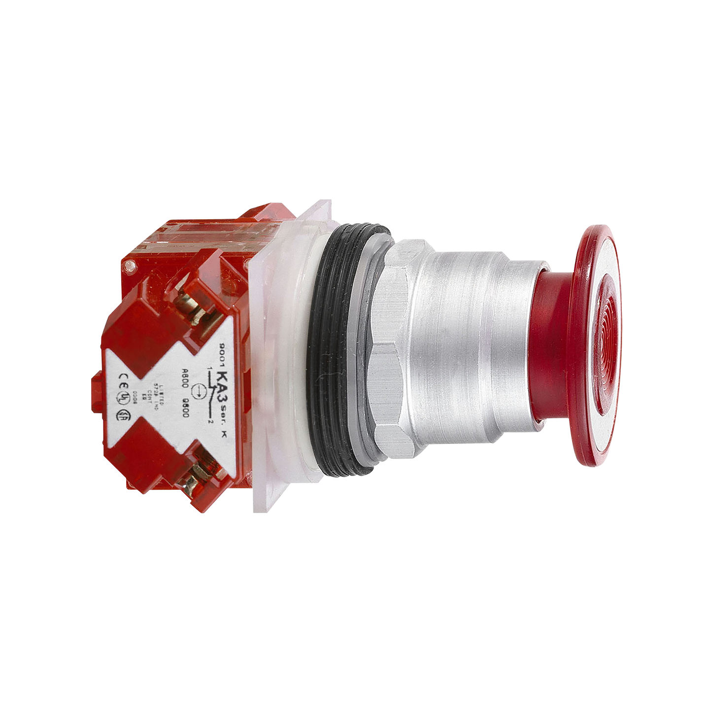 Schneider Electric-9001KR9RH6-Harmony 9001K - bouton-pous. - Ø30 - rouge - coup-de-poing Ø41 - po.-tirer - 1O