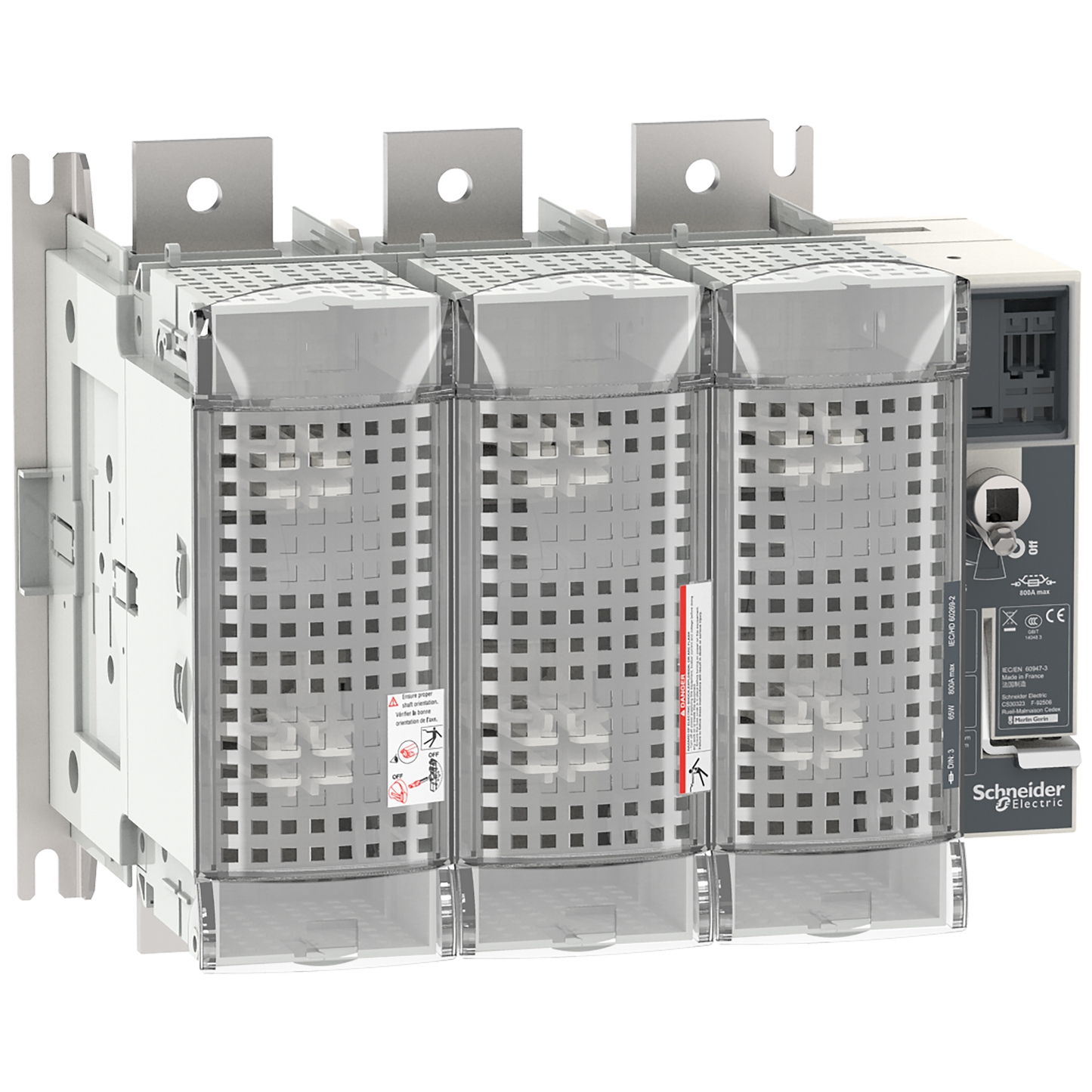 Schneider Electric-LV481463-FuPact GS - interrupteur sectionneur fusible - 800A - 3P - DIN 3 - F&R CTRL