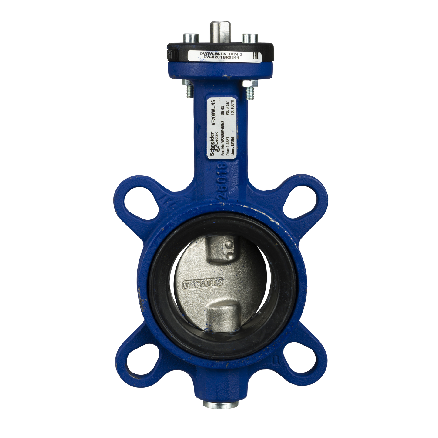 Schneider Electric-VF208W-65NS-Vanne papillon acier PN16 DN65 Kv260