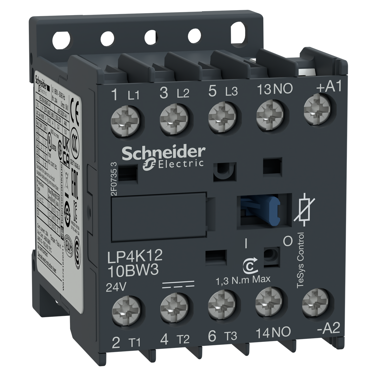 Schneider Electric-LP4K1210BW3-TeSys LP4K - contacteur - 3P - AC-3 440V - 12A - bobine 24Vcc