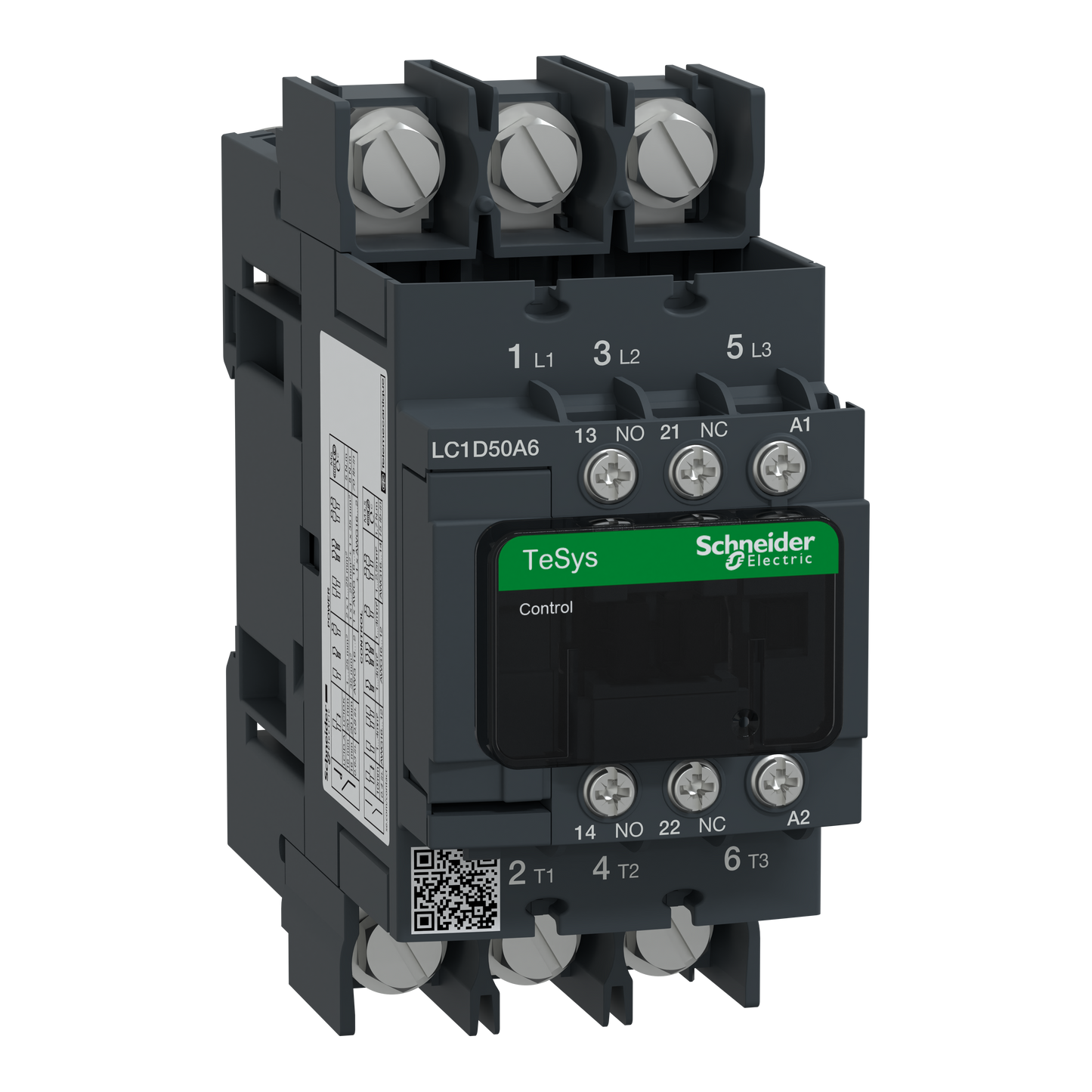 Schneider Electric-LC1D50A6B7-TeSys LC1D - contacteur - 3P - AC-3 440V - 50A - bobine 24Vca