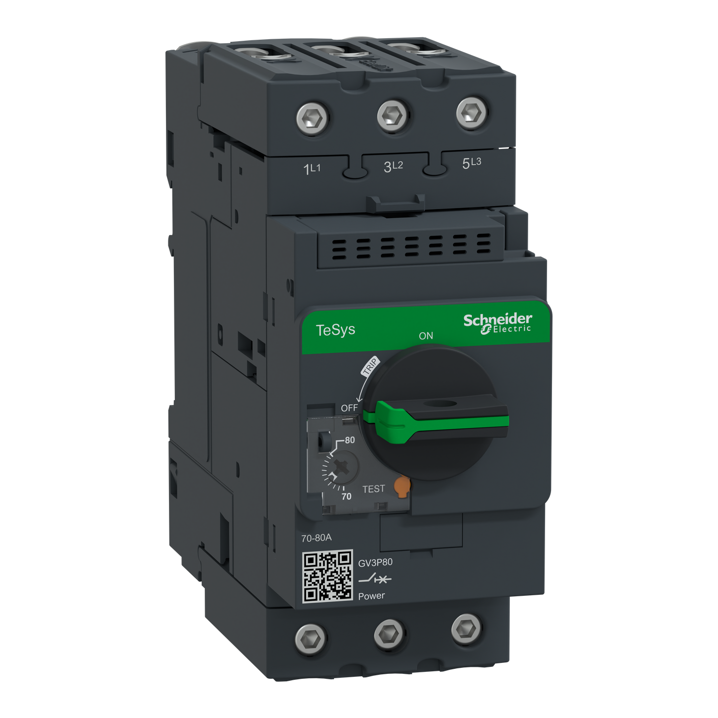 Schneider Electric-GV3P80-TeSys GV - disjoncteur moteur magnéto-thermique - 70 à 80A - 3P - Everlink