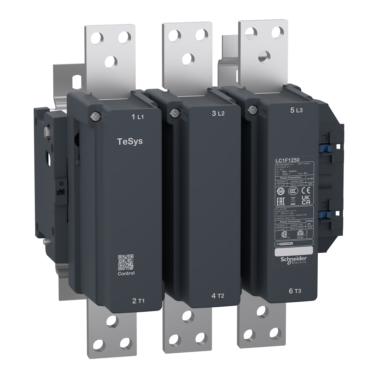 Schneider Electric-LC1F1250F7-TeSys F - Contacteur 1250a 3p 110/120v 50/60hz