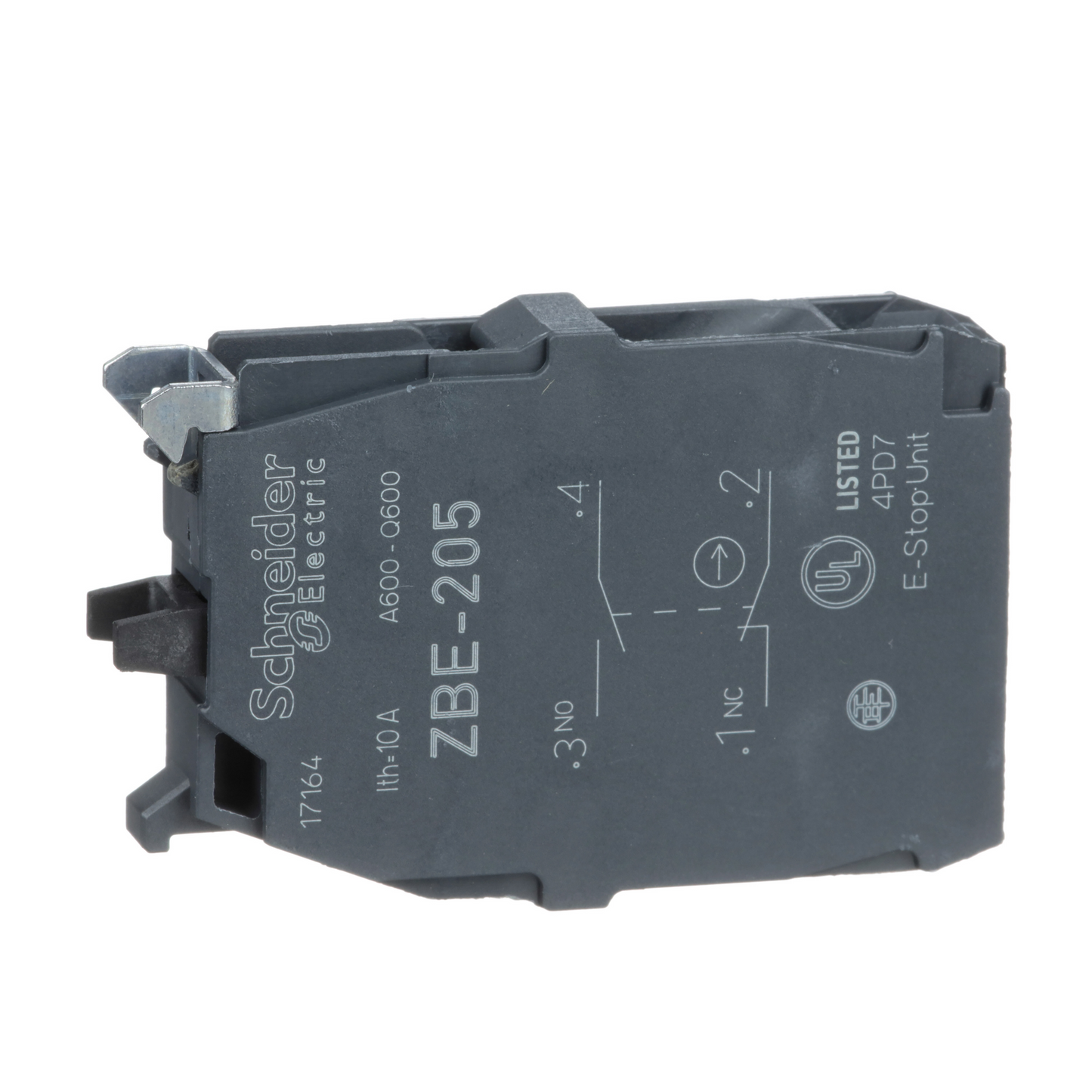 Schneider Electric-ZBE205-Harmony - bloc contact double - 1O+1F - raccordement vis-étrier