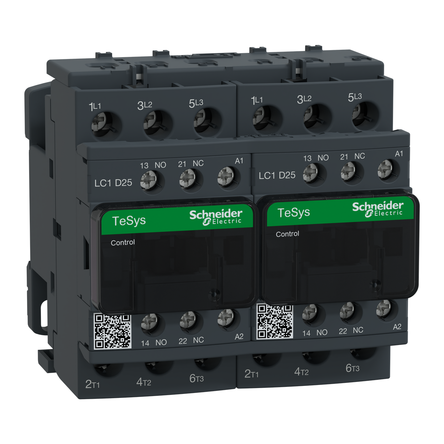 Schneider Electric-LC2D25B7V-TeSys LC2D - contacteur inverseur - 3P - AC-3 440V - 25A - bobine 24Vca