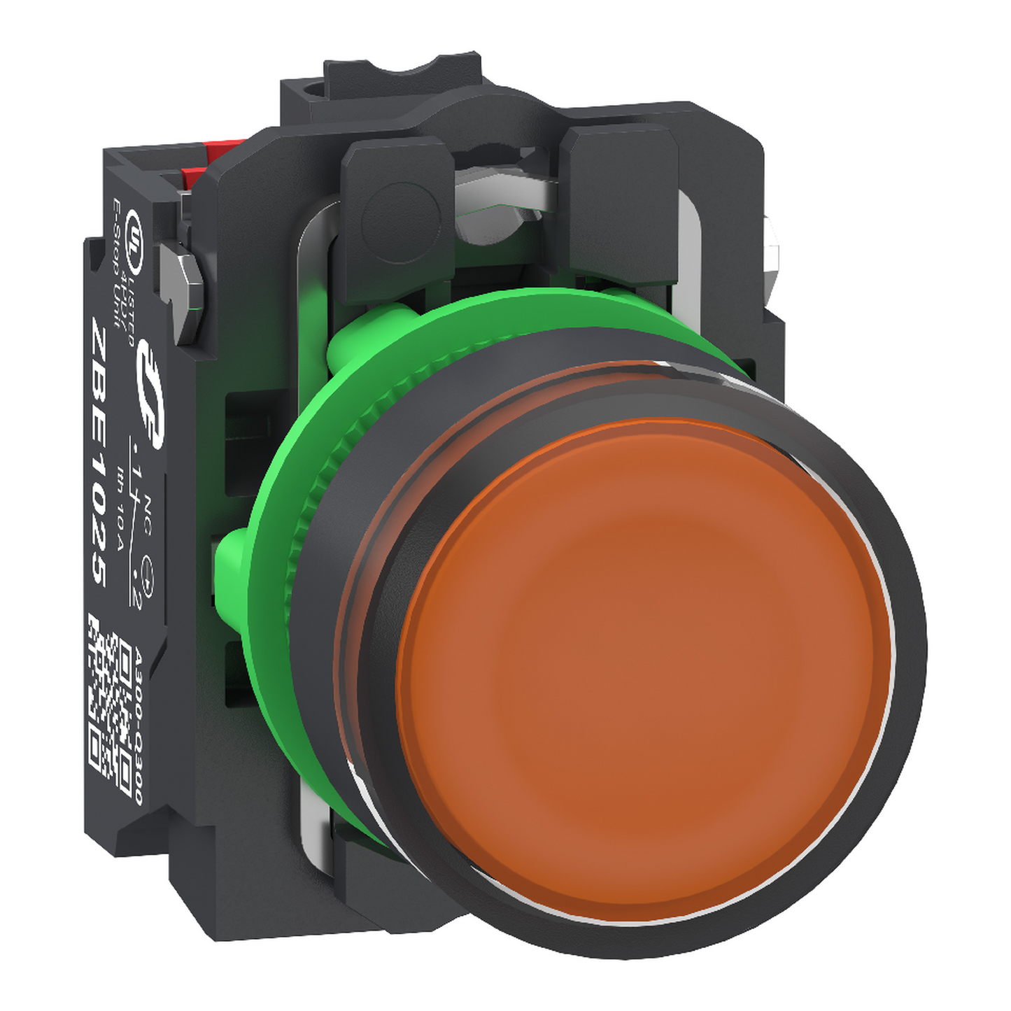 Schneider Electric-XB5AW35B55-BP LUMINEUX ORANGE PUSH IN