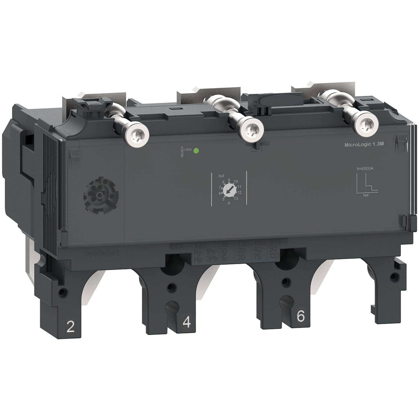 Schneider Electric-C6331M500-ComPacT NSX - Déclencheur MicroLogic 1.3 M 500A - 3P3D pour NSX630